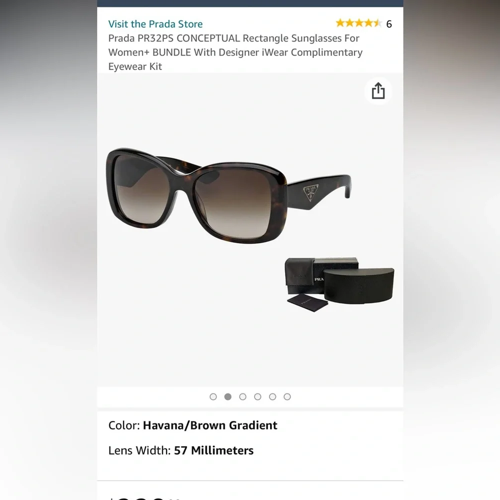 PRADA HERITAGE SUNGLASSES. WORN ONCE!!MOST WANTED STYLE❤️ - Picture 5 of 11